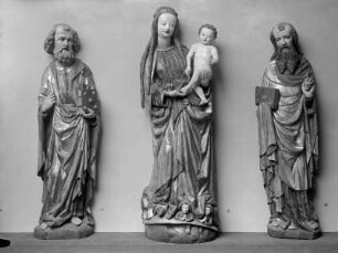 Drei Figuren aus einem Altar