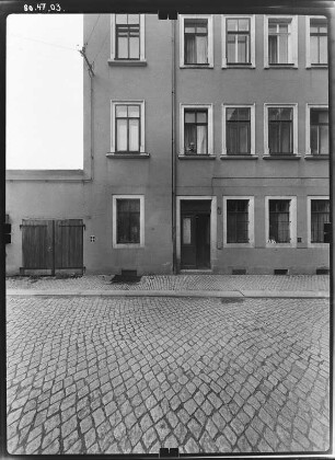 Meißen-Altstadt, Nicolaisteg 3. Wohnhaus. Straßenfront (Teilansicht)