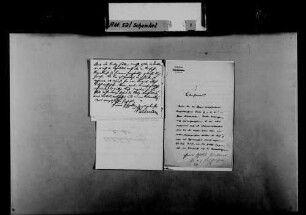 Schreiben von Adolf Buchenberger, Karlsruhe, an Karl Schenkel: Antwort auf eine Bitte Schenkels nach spezifischen Berichten, die noch nicht eingereicht werden können