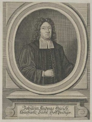 Bildnis des Johann Andreas Gleich