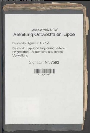 Staatsrechtliche Stellung der Grafen v. Bentinck zu Kniphausen