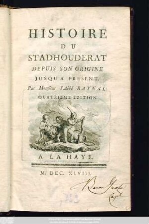 Histoire Du Stadhouderat : Depuis Son Origine Jusqu'a Present