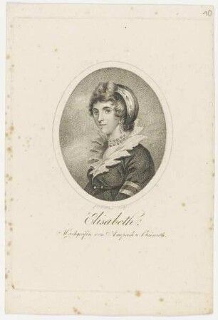 Bildnis der Elisabeth, Markgräfin von Anspach und Baireuth