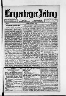 Langenberger Zeitung. 1888-1935