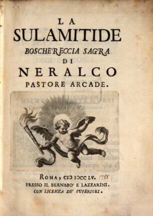 La Sulamitide : Boschereccia Sagra