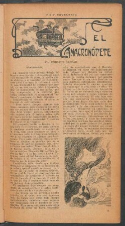 El anacronópete : PBT novelesco