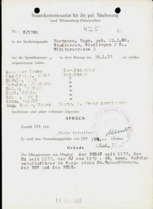Hartmann, Hugo
