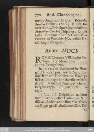 Anno MDCI.
