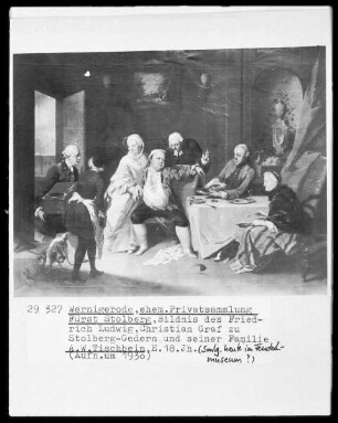 Bildnis des Friedrich Ludwig Christian Graf zu Stolberg-Gedern und seiner Familie