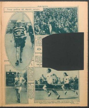 Notas gráficas del deporte europeo [Fotografías]