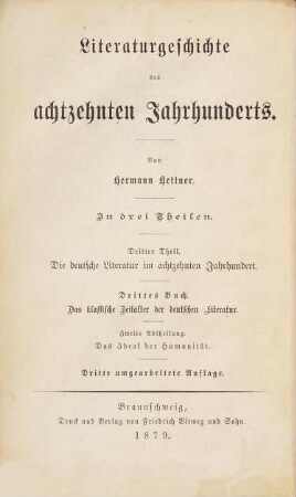 Literaturgeschichte des achtzehnten Jahrhunderts : In 3 Theilen, III,3,2