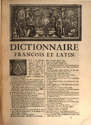 Nouveau Dictionaire françois et latin