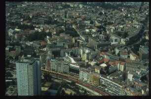 Berlin, Sophienkirche,Berlin, Wohnhaus Rochstraße 9 : Blick vom Fernsehturm