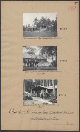 Unterstand des 6. Chev. Regts. bei Schloß Citowjany