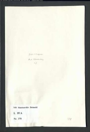 Gogerichtsregister Amt Schwalenberg (Bruchstücke) o.J.