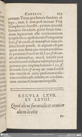 Regula LXVII. Et LXVIII. Quod alicui suo non licet nomine alieno licebit. Potest quis per alium quod potest facere per seipsum