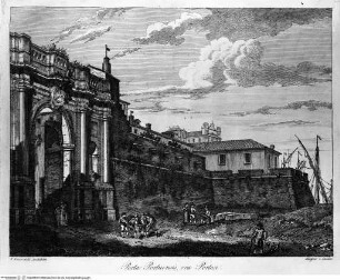 Vedute delle porte e mura di Roma - Porta Portese