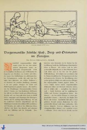 Vorgermanische (keltische) Fluß-, Berg- und Ortsnamen im Breisgau.