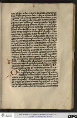 Omelia beati Gregorii pape vi, in basilica sanctorum Marcelli et Petri.