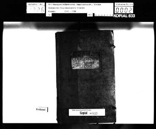 Alte Aufschrift: "Copial in Parthey sachen"