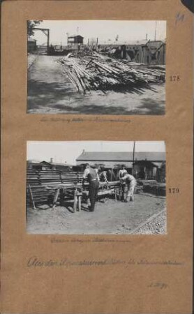 Zur Herstellung bestimmte Feldbahnschienen