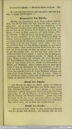Kropf der Schafe