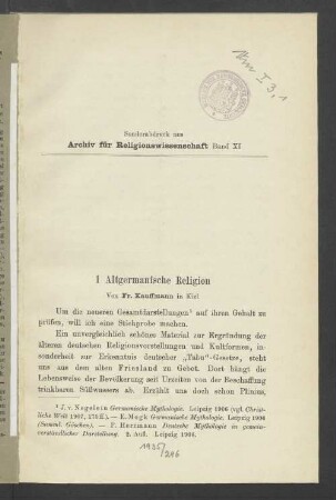 Altgermanische Religion
