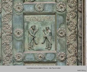 Bronzetür des Westportals : Ezechiel und Sacharja