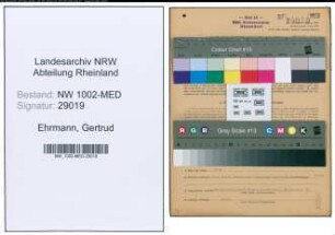 Entnazifizierung Gertrud Ehrmann , geb. 15.04.1912 (Krankenschw.)