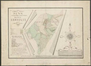 Plan von dem Dorf und des ganzen Bann Hugstaett 1770