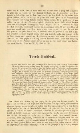 Tweede hoofdstuk. De prins vajn Madura doet ons verzoeken. ...