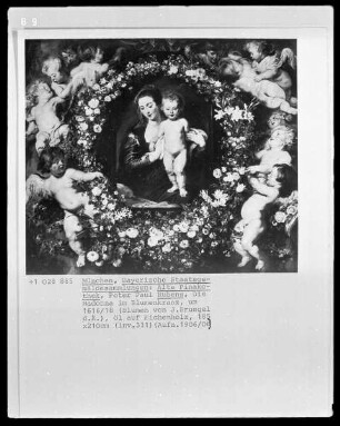 Die Madonna im Blumenkranz