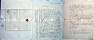 Brief von Peter Daniel Ludwig Hauschild an einen Oberstleutnant ( vermutlich an den zukünftigen Schwiegervater seines Sohnes Karl, Streichan), Berlin 30. August 1861