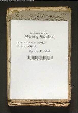 Vom Erzstift zur kaiserlichen Armee und zur Fortschaffung der Magazine geleistete Fuhren