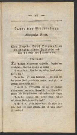 Lager vor Marienburg