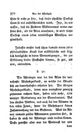 § 31. Kurze Geschichte der Schiksale der Wahrsagerkünste