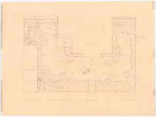 Garten Hannemann, Berlin-Frohnau: Gartenplan 1:100