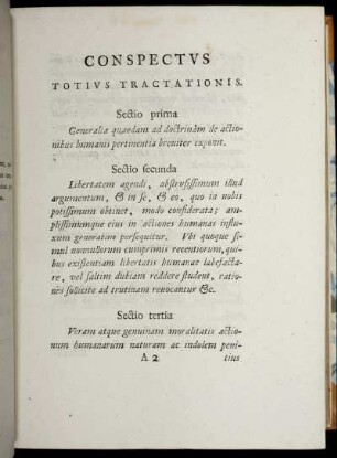 Conspectus Totius Tractationis.
