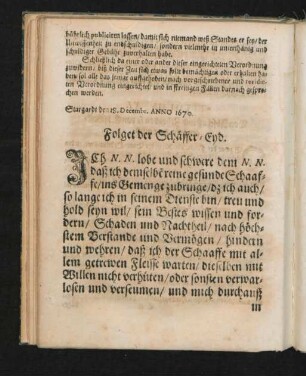 Folget der Schäffer-Eyd.