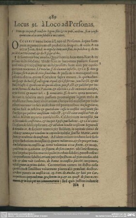 Locus 91. à Loco ad Personas
