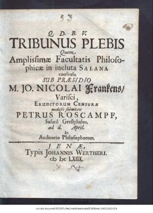 Tribunus Plebis