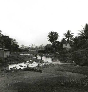 Freetown, Sierra Leone. Fischersiedlung am Rande der Stadt