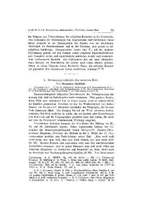 Bildungsgeschichte der neueren Zeit : [Perioden und Personen]