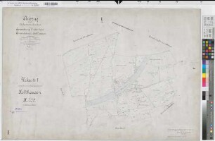 Lindehorst (Dortmund), Holthausen (Dortmund), Zusammenlegung Holthausen, Urkarte I Lindenhorst Flur 1