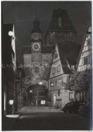 Rothenburg ob der Tauber, Markusturm und Röderbogen