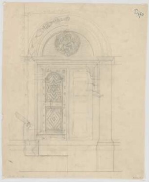 Thiersch, August ; München - Schwabing; Kath. Pfarrkirche St. Ursula - Innenraum (Teilansicht, Schnitt)