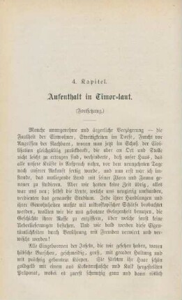 4. Kapitel. Aufenthalt in Timor-laut (Fortsetzung)