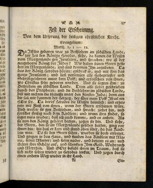 97-105, Fest der Erscheinung