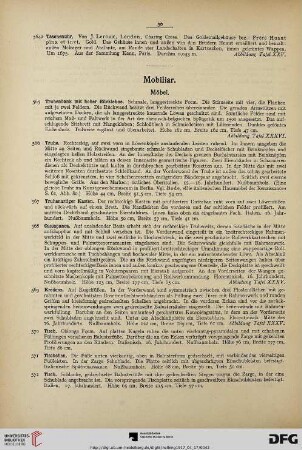 Mobiliar (Nr. 565-646)
