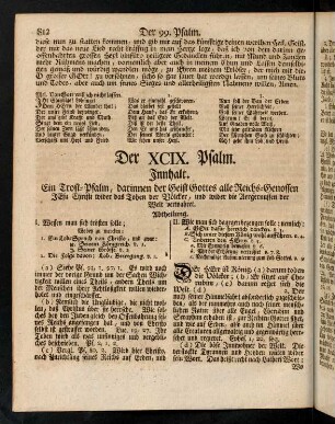 812-816, Der XCIX. Psalm